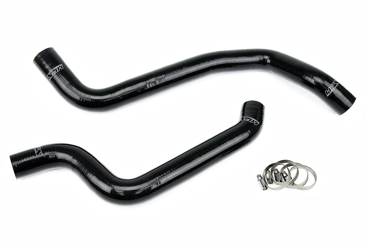 HPS Black Reinforced Silicone Radiator Hose Kit Coolant Dodge 91-96 Stealth DOHC NA Turbo 57-1079-BLK
