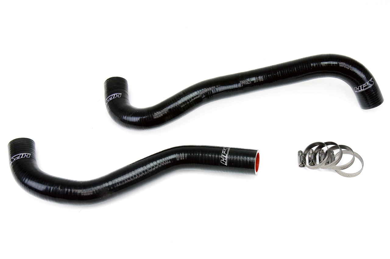 HPS Black Reinforced Silicone Radiator Hose Kit Coolant Honda 12-15 Civic Si 57-1199-BLK