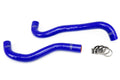 HPS Blue Reinforced Silicone Radiator Hose Kit Coolant Honda 12-15 Civic Si 57-1199-BLUE