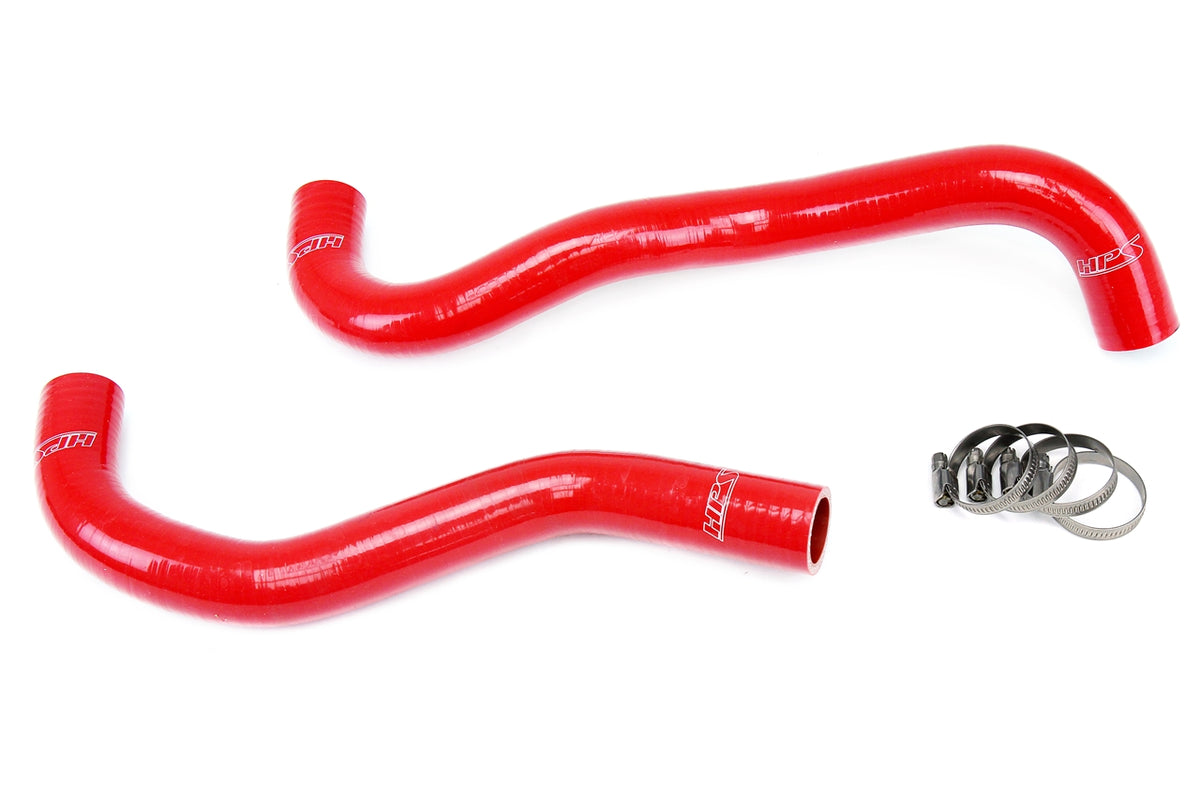 HPS Red Reinforced Silicone Radiator Hose Kit Coolant Honda 12-15 Civic Si 57-1199-RED