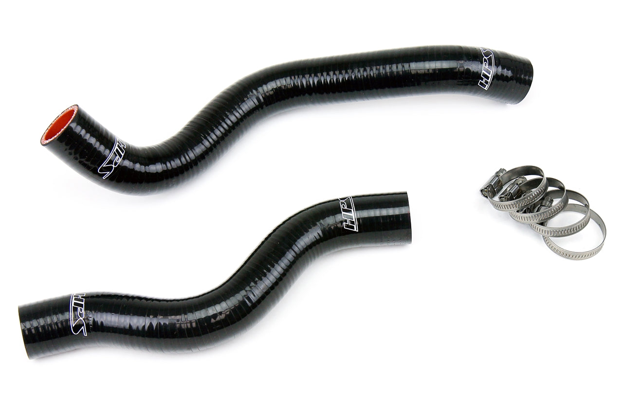 HPS Black Reinforced Silicone Radiator Hose Kit Coolant Honda 12-15 Civic Non Si 1.8L 57-1200-BLK
