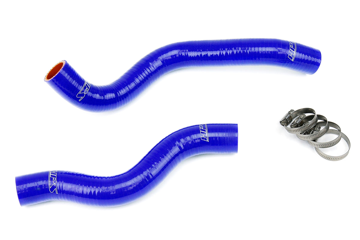 HPS Blue Reinforced Silicone Radiator Hose Kit Coolant Honda 12-15 Civic Non Si 1.8L 57-1200-BLUE