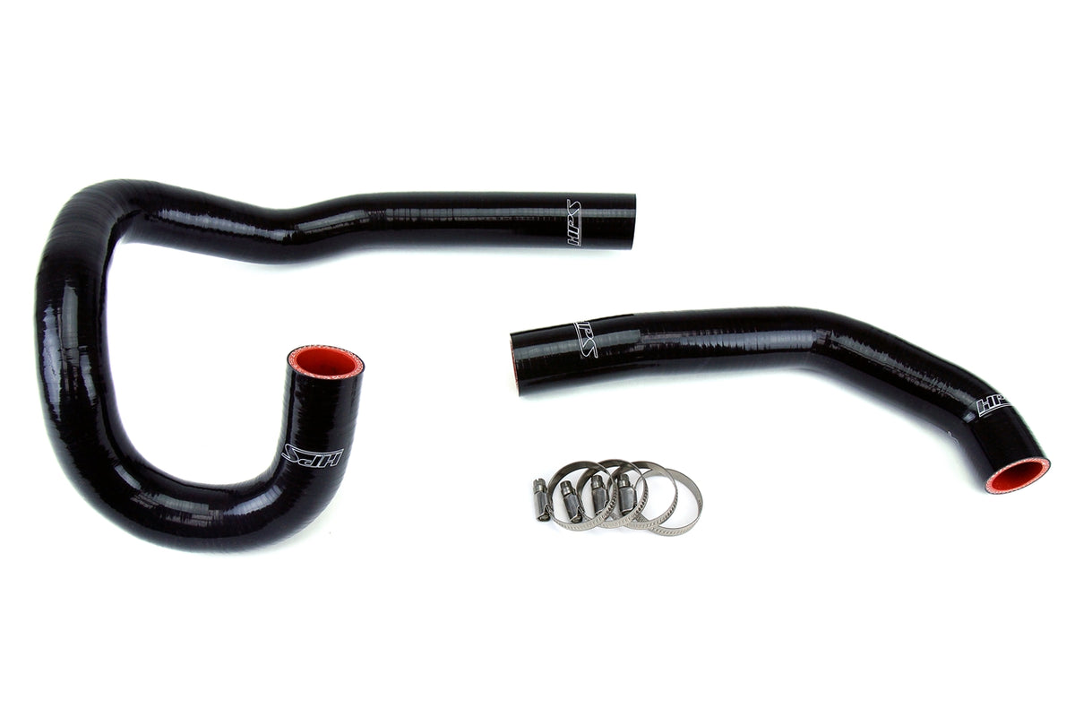 HPS Black Silicone Radiator Hose Kit 1986-1992 Toyota Supra MK3 Turbo NA 7MGE 7MGTE 57-1205-BLK