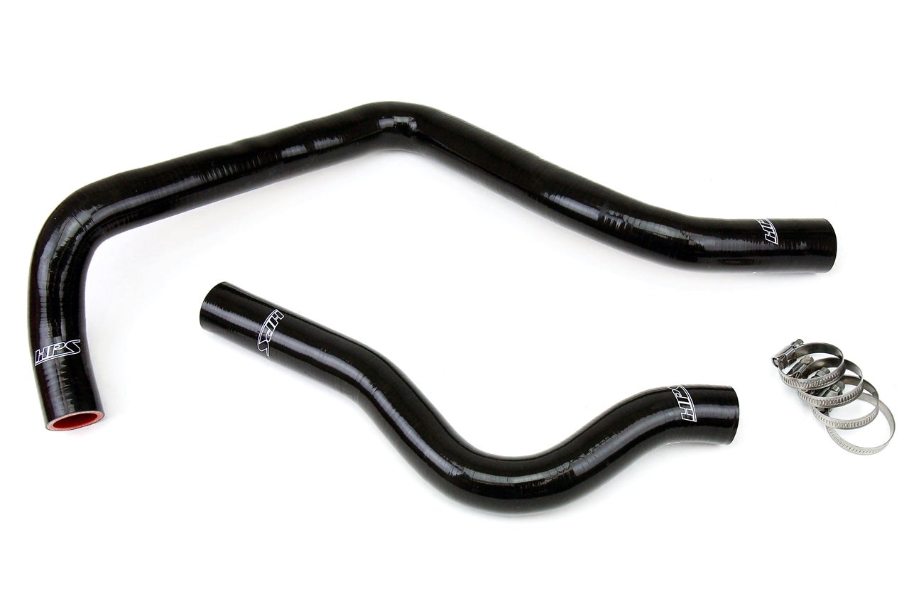 HPS Black Reinforced Silicone Radiator Hose Kit Coolant Acura 97-01 Integra Type-R 57-1207-BLK