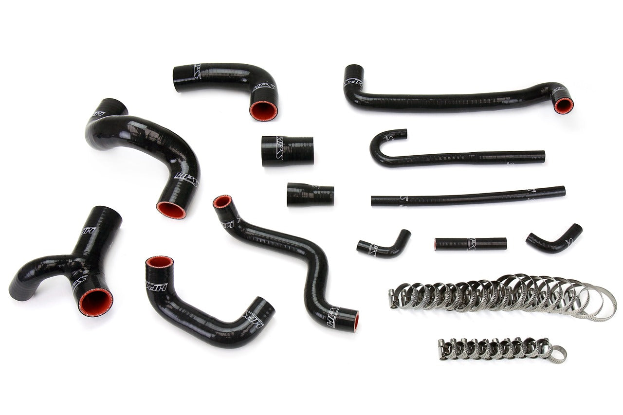 HPS Black Reinforced Silicone Radiator, Heater and Water Hose Kit BMW 88-91 E30 M3 , 57-1209-BLK