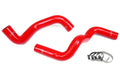 HPS Red Reinforced Silicone Radiator Hose Kit Coolant Dodge 96-02 Viper 57-1210-RED