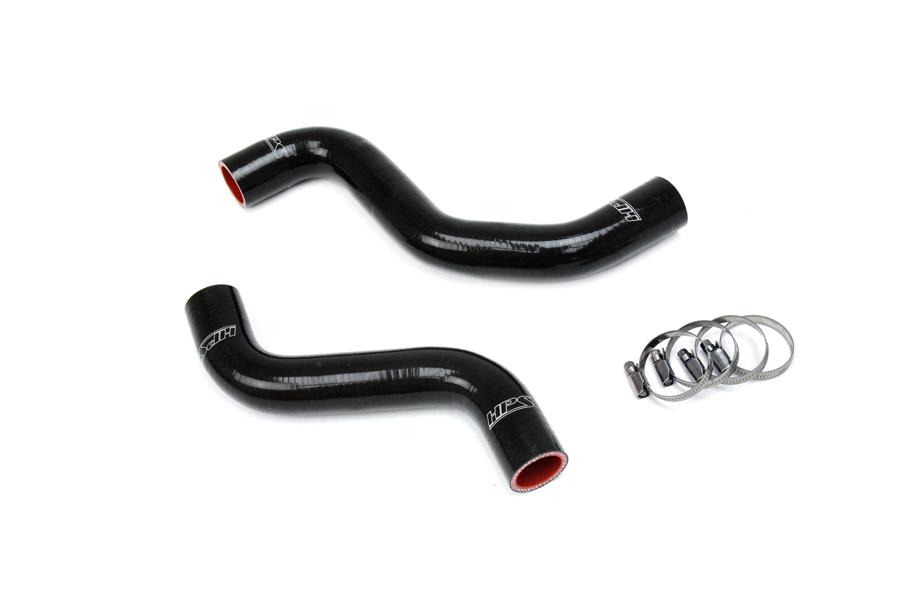 HPS Reinforced Black Silicone Lower Upper Radiator Hose Kit Coolant, Toyota 95-04 Tacoma V6 3.4L Manual Trans, 57-1840-BLK