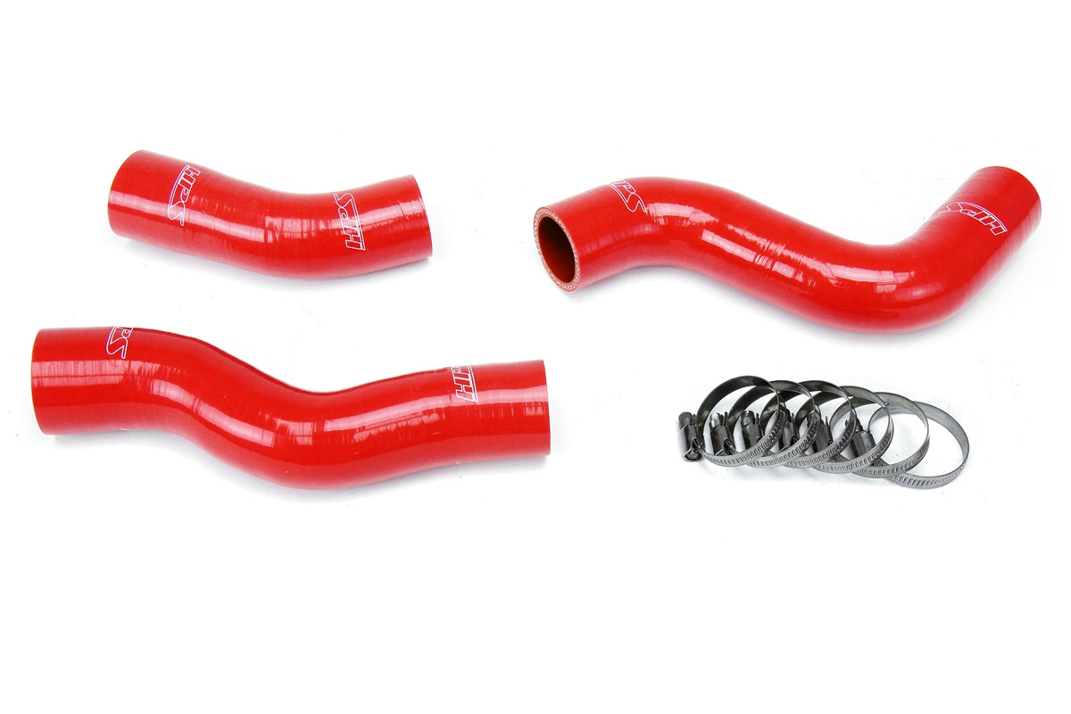 HPS Red Reinforced Silicone Radiator Hose Kit Coolant Toyota 92-97 Land Cruiser FJ80 4.5L I6 57-1218-RED