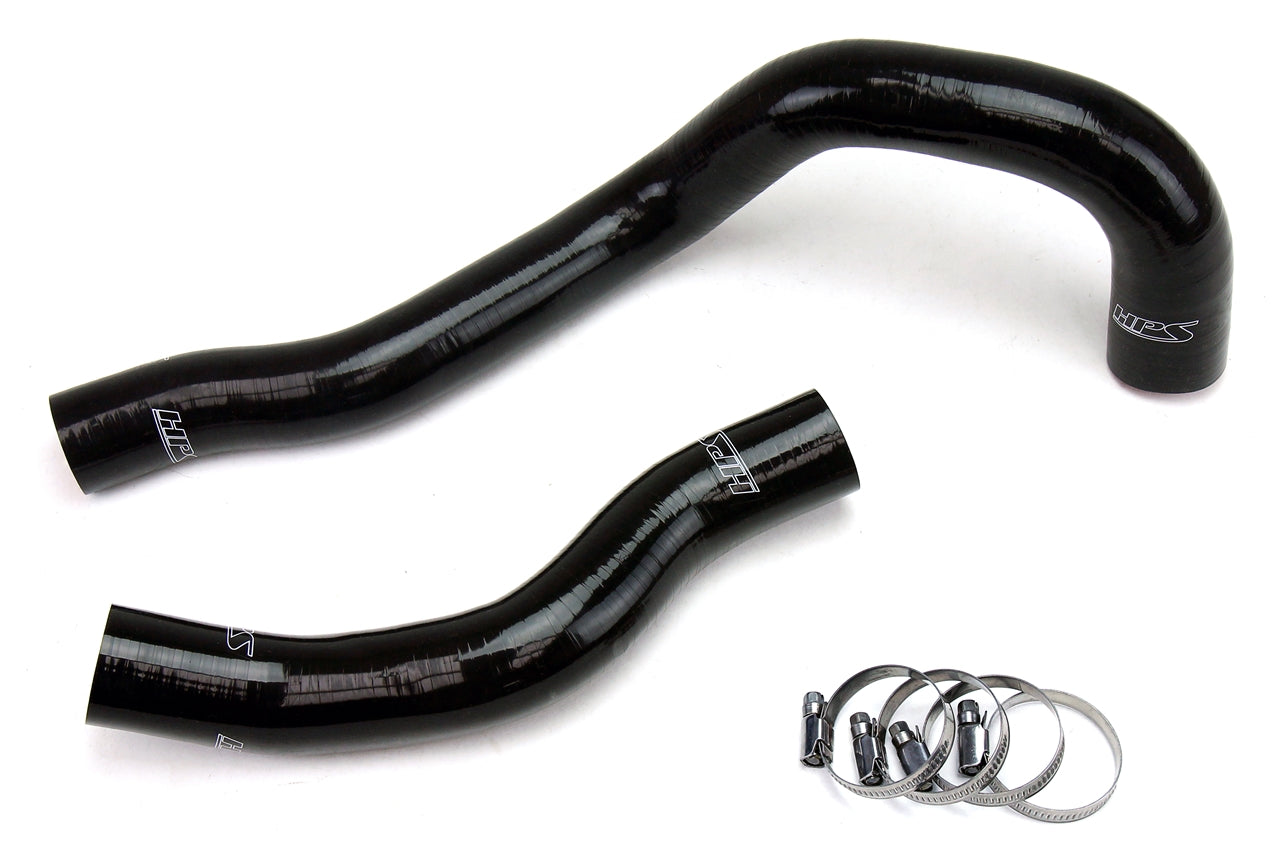 HPS Black Reinforced Silicone Radiator Hose Kit Coolant Lexus 92-99 SC300 Non Turbo 2JZGE 3.0L I6 57-1225-BLK