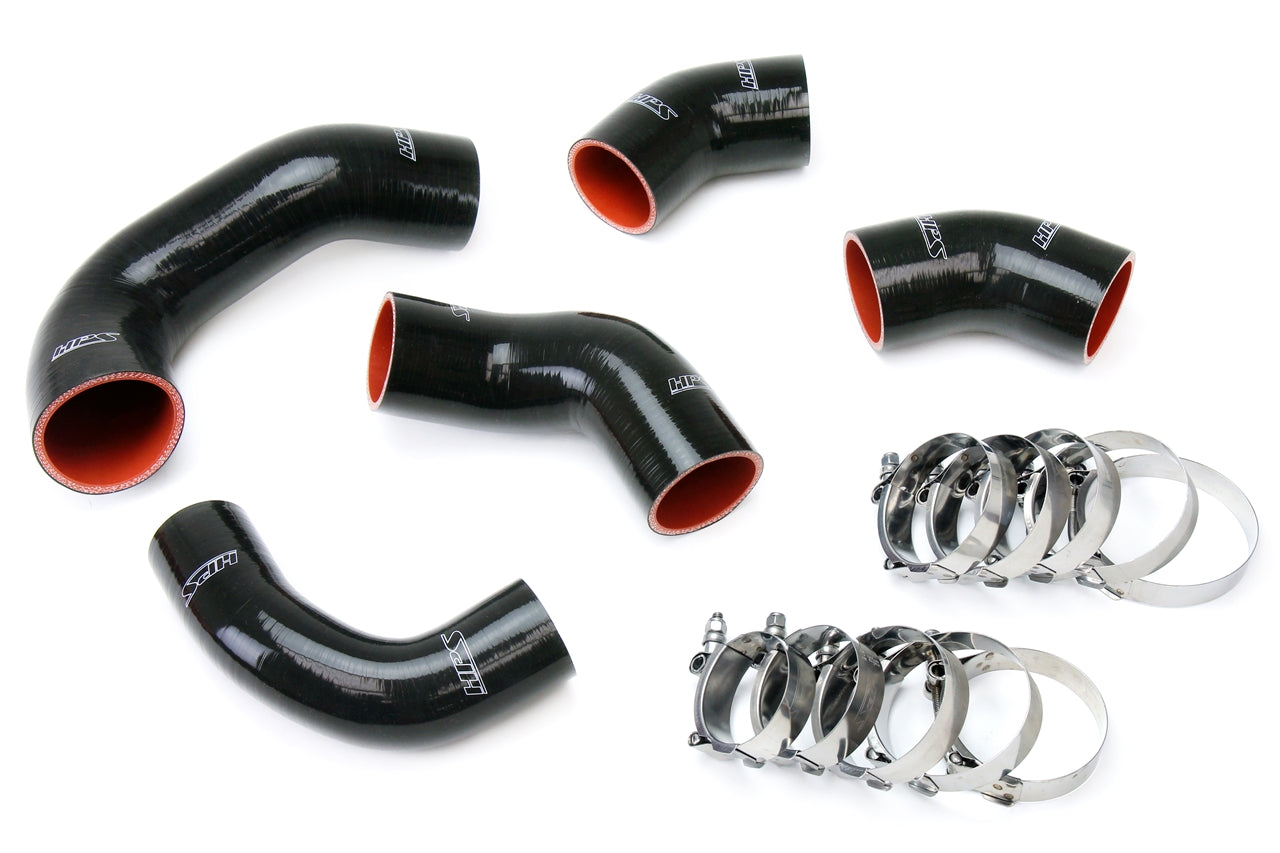 HPS Black Silicone Intercooler Hose Kit 2003-2007 Mitsubishi Lancer Evolution Turbo EVO 8 9 MR 57-1227-BLK