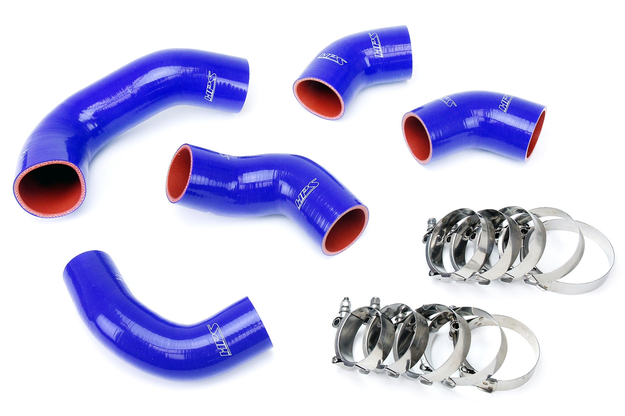 HPS Blue Reinforced Silicone Intercooler Hose Kit Mitsubishi 03-07 Lancer EVO 8 9 MR US-Spec 57-1227-BLUE
