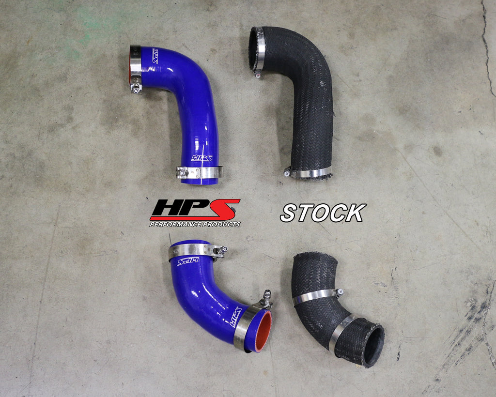 HPS Silicone Intercooler Hose Kit 2003-2007 Mitsubishi Lancer Evolution Turbo EVO 8 9 MR 57-1227 vs OEM Comparison