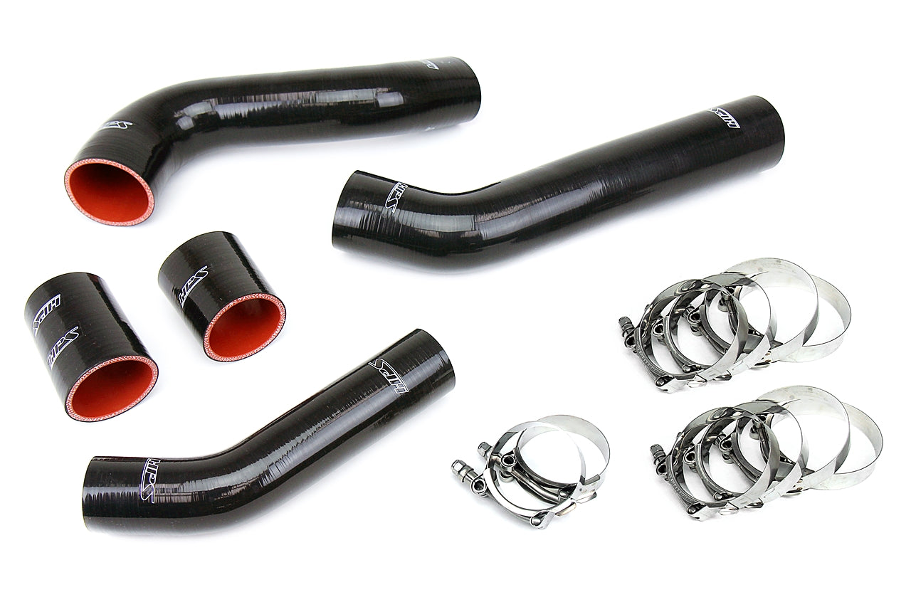 HPS Black Silicone Intercooler Hose Kit 2008-2015 Mitsubishi Lancer Evolution Turbo EVO 10 X 57-1228-BLK