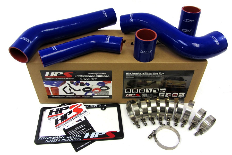 HPS Blue Reinforced Silicone Intercooler Hose Kit Mitsubishi Lancer EVO 10 X US-Spec 57-1228-BLUE
