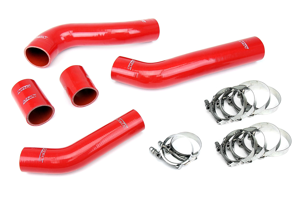 HPS Red Silicone Intercooler Hose Kit 2008-2015 Mitsubishi Lancer Evolution Turbo EVO 10 X 57-1228-RED