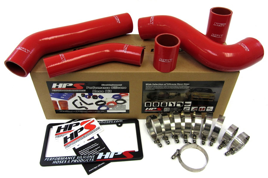 HPS Red Reinforced Silicone Intercooler Hose Kit Mitsubishi Lancer EVO 10 X US-Spec 57-1228-RED
