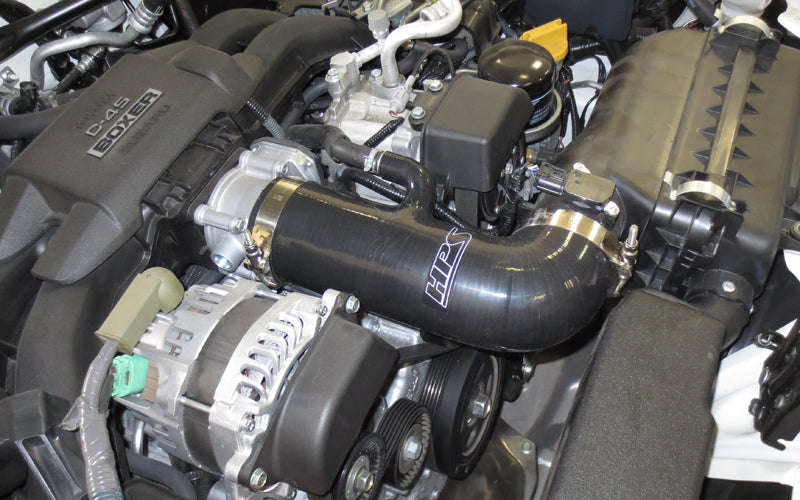 HPS Black Silicone Air Intake Kit Post MAF Hose 2013-2020 Subaru BRZ delete stock sound tube 57-1231-BLK