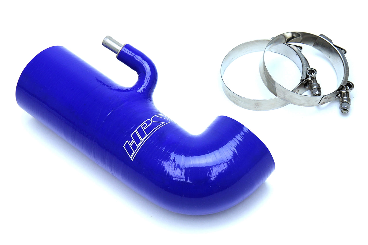 HPS Blue Reinforced Silicone Post MAF Air Intake Hose Kit - Delete Stock Sound Tube Subaru 13-16 BRZ 57-1231-BLUE
