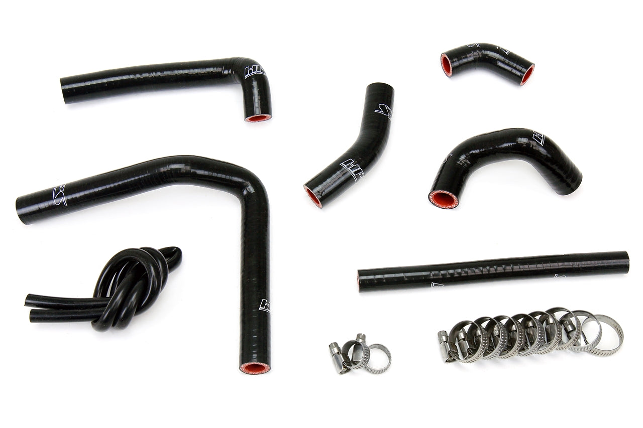 HPS Black Reinforced Silicone Radiator Hose Kit Coolant Honda 02-07 CR250R 2 Stroke 57-1233-BLK