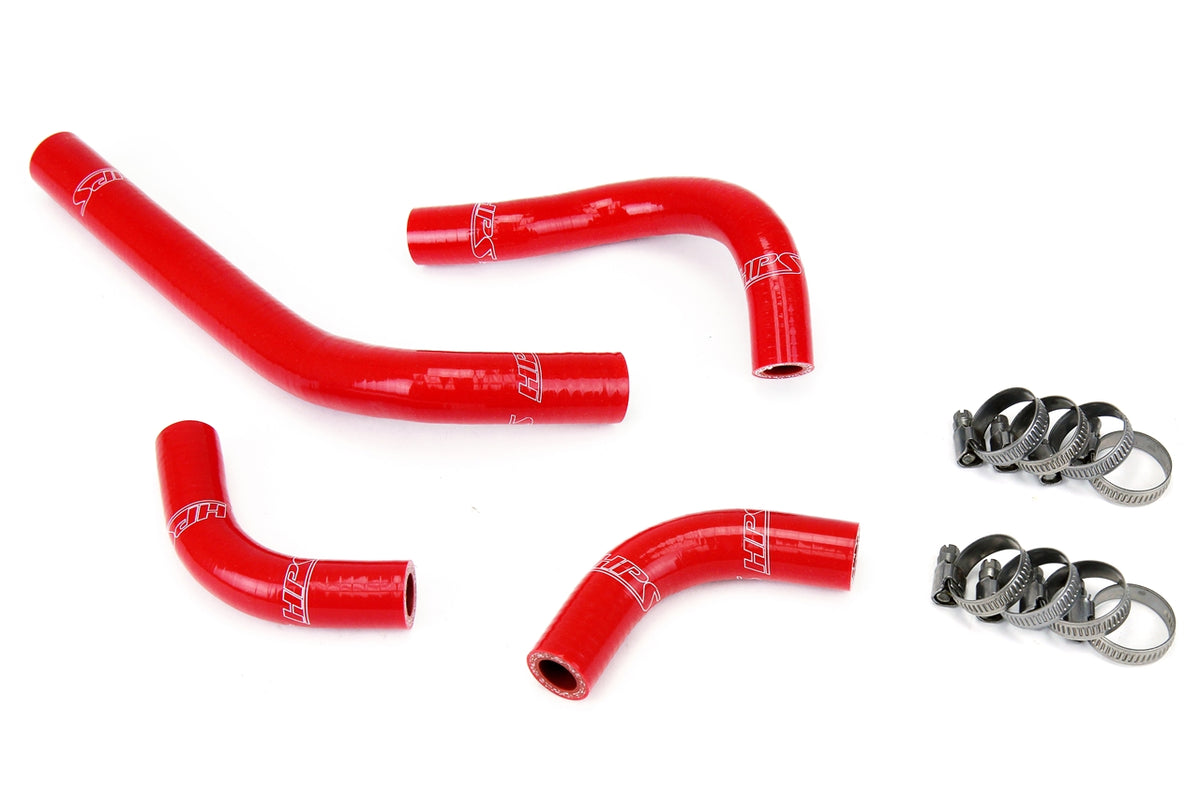 HPS Red Reinforced Silicone Radiator Hose Kit Coolant Honda 04-09 CRF250R 57-1234-RED