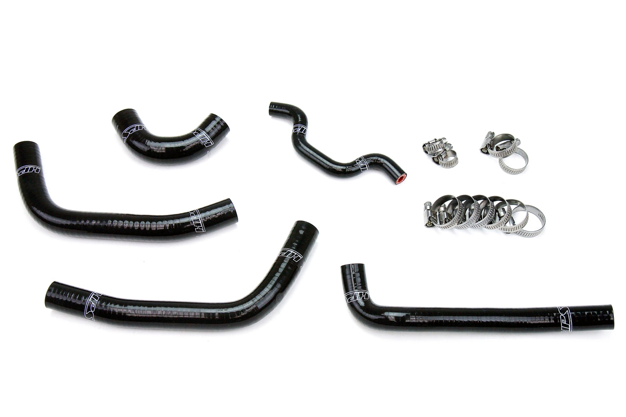 HPS Black Reinforced Silicone Radiator Hose Kit Coolant Kawasaki 09-10 KX250F 57-1240-BLK