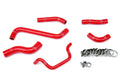 HPS Red Reinforced Silicone Radiator Hose Kit Coolant Kawasaki 10-11 KX450F 57-1242-RED