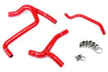 HPS Red Reinforced Silicone Radiator Hose Kit Coolant Kawasaki 2009 KX450F 57-1243-RED