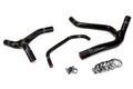 HPS Black Reinforced Silicone Radiator Hose Kit Coolant Kawasaki 06-08 KX450F 57-1244-BLK