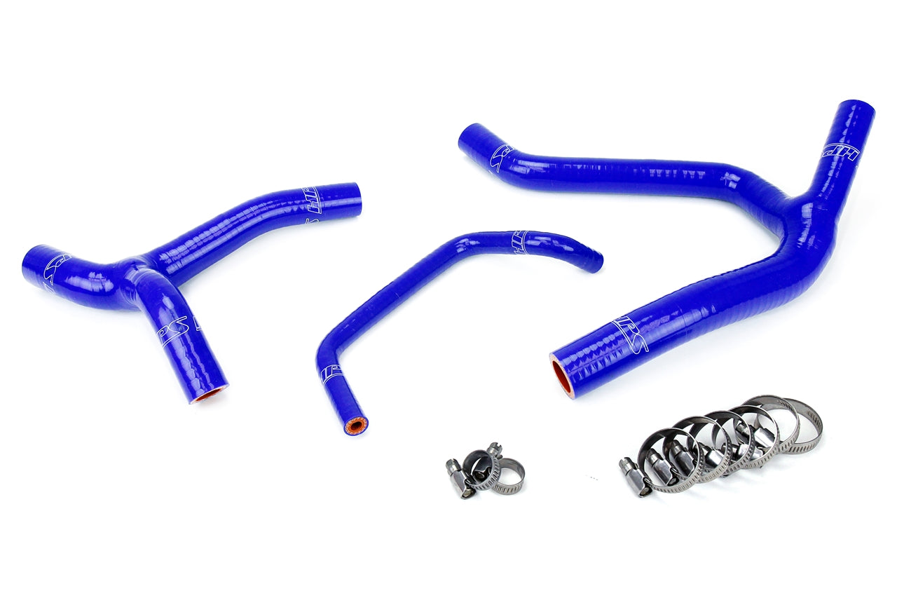 HPS Blue Reinforced Silicone Radiator Hose Kit Coolant Kawasaki 06-08 KX450F 57-1244-BLUE