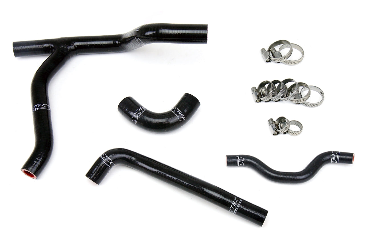 HPS Black Reinforced Silicone Radiator Hose Kit Coolant Kawasaki 06-08 KX250F 57-1245-BLK