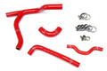 HPS Red Reinforced Silicone Radiator Hose Kit Coolant Kawasaki 06-08 KX250F 57-1245-RED