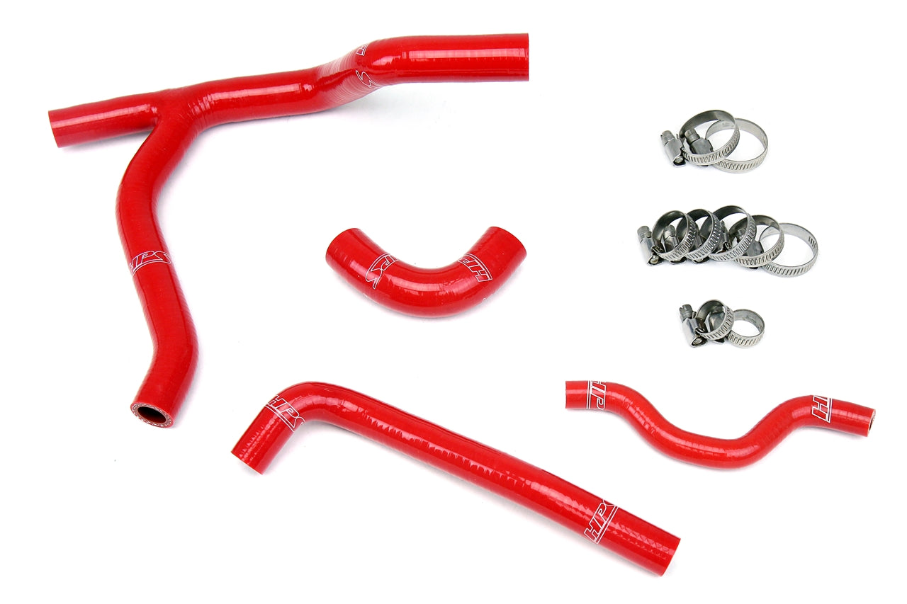 HPS Red Reinforced Silicone Radiator Hose Kit Coolant Kawasaki 06-08 KX250F 57-1245-RED