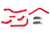 HPS Red Silicone Radiator Hose Kit 2004-2006 Suzuki RMZ250 57-1252-RED