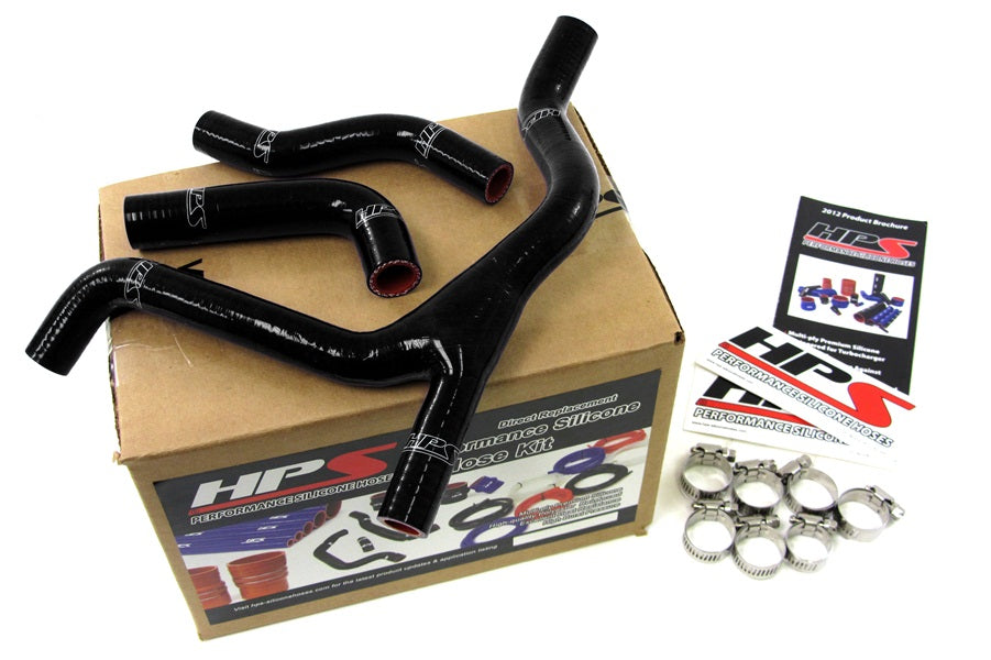 HPS Black Reinforced Silicone Radiator Hose Kit Coolant Suzuki 07-09 RMZ250 57-1254-BLK