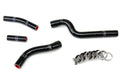 HPS Black Reinforced Silicone Radiator Hose Kit Coolant Yamaha 07-09 YZ250F 57-1261-BLK