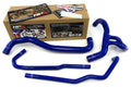 HPS Blue Reinforced Silicone Radiator Hose Kit Coolant Ford 10-13 F150 SVT Raptor 6.2L V8 57-1273-BLUE