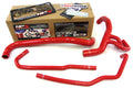 HPS Red Reinforced Silicone Radiator Hose Kit Coolant Ford 10-13 F150 SVT Raptor 6.2L V8 57-1273-RED