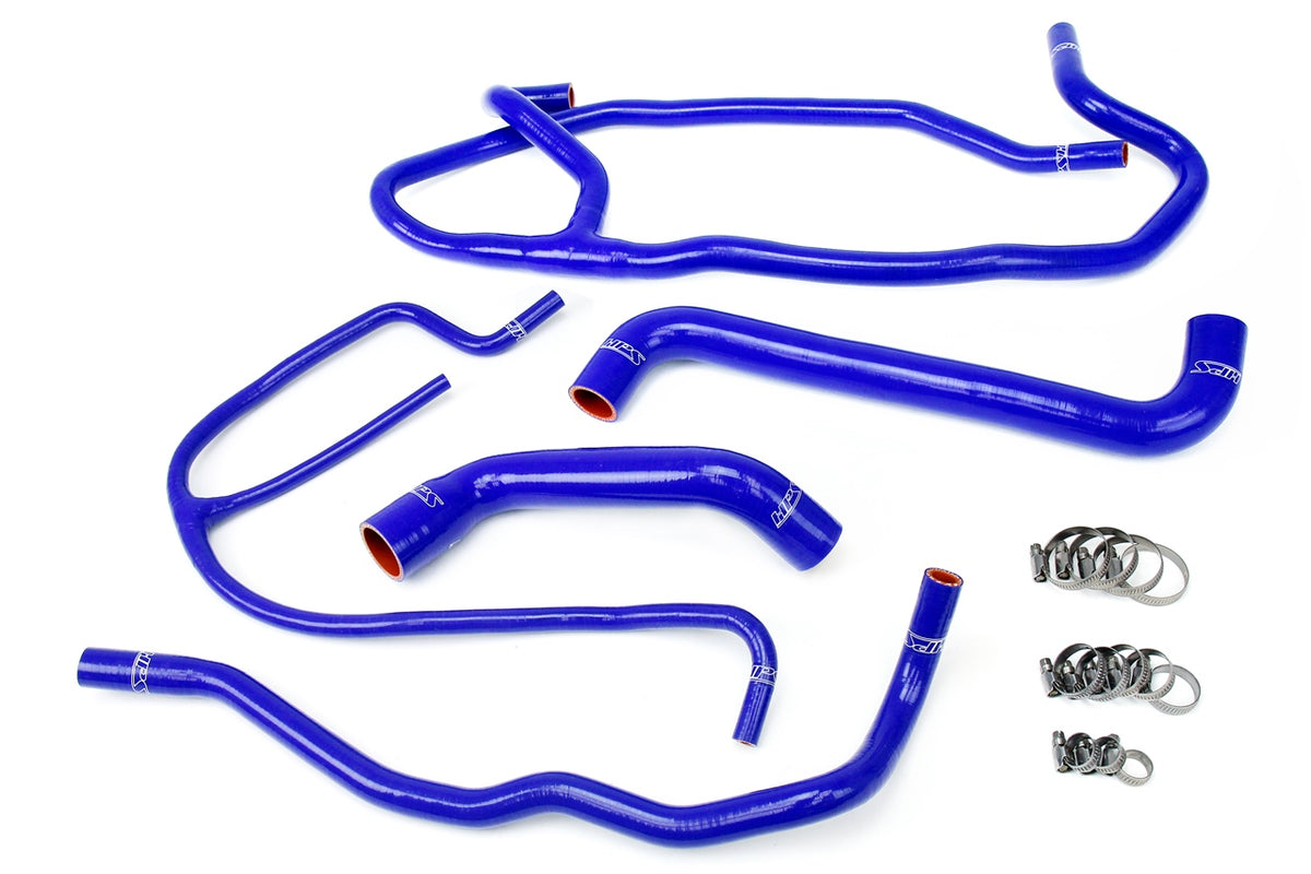 HPS Reinforced Blue Silicone Radiator + Heater Hose Kit Coolant Chevy 05-07 Corvette 6.0L LS2 V8 57-1277-BLUE