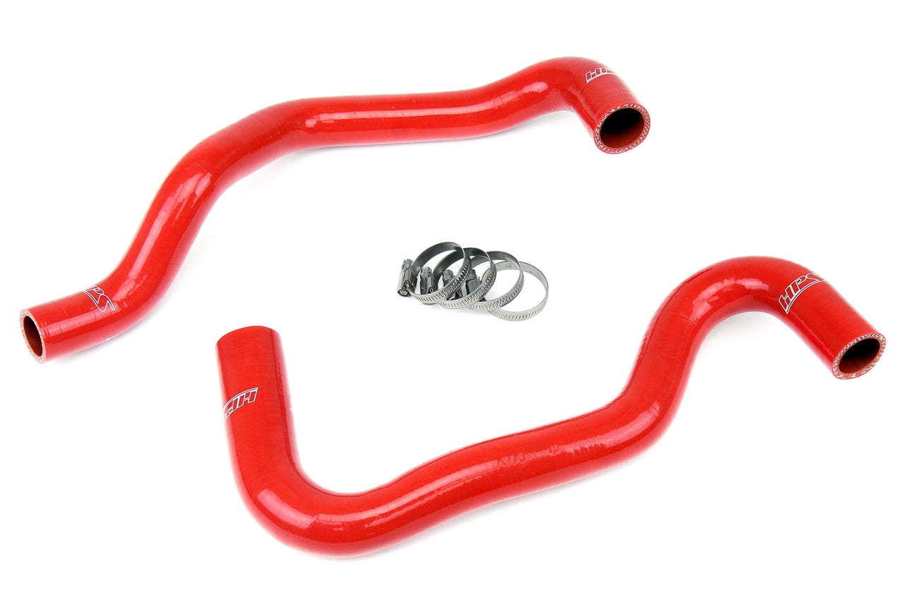 HPS Red Reinforced Silicone Radiator Hose Kit Coolant Ford 11-13 Fiesta 1.6L 57-1281-RED