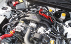 HPS Red Reinforced Silicone Heater Hose Kit Scion 13-16 FRS 57-1282-RED Installed