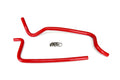 HPS Red Reinforced Silicone Heater Hose Kit Jeep 02-06 Wrangler TJ 4.0L 57-1283-RED
