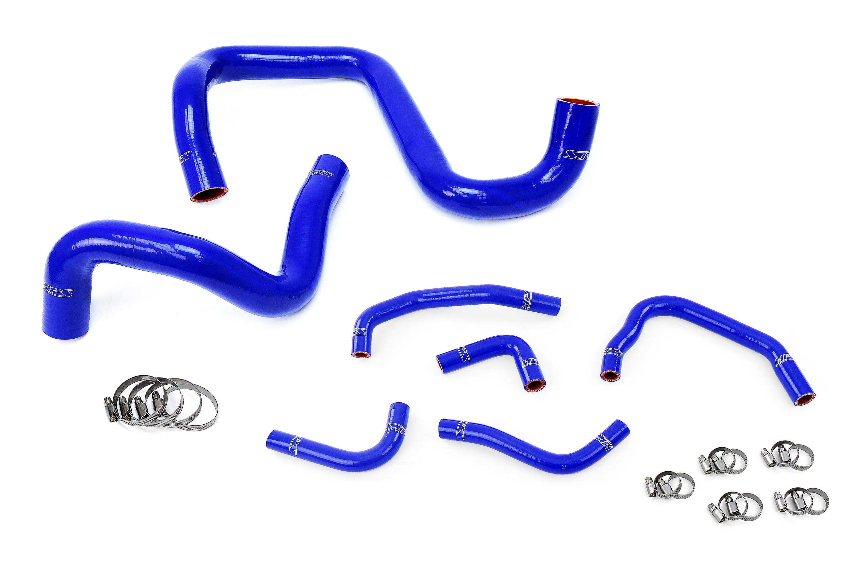 HPS Blue Reinforced Silicone Radiator + Heater Hose Kit Coolant Jeep 12-17 Wrangler JK & Unlimited 3.6L V6 57-1285-BLUE