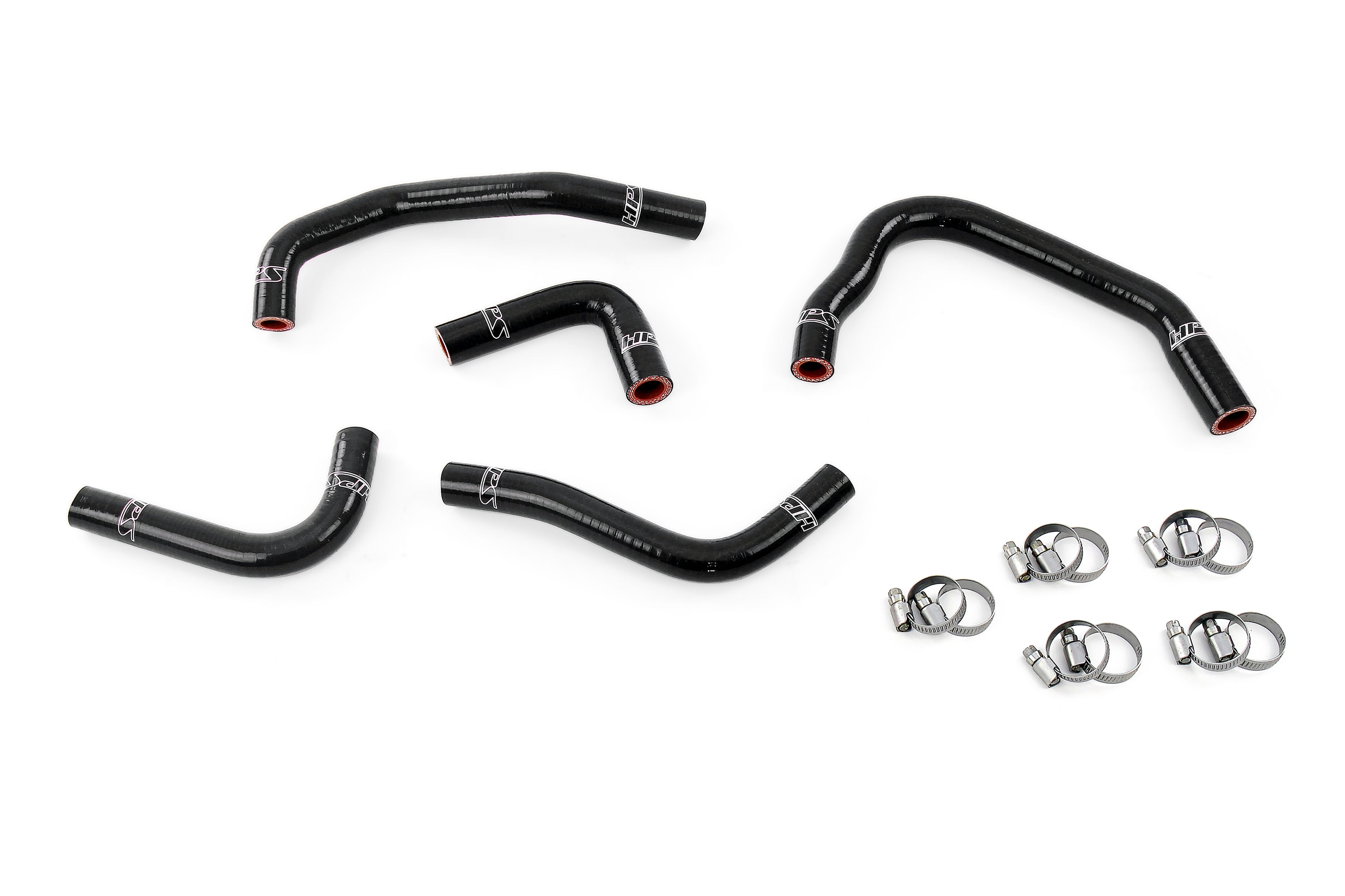 HPS Black Silicone Heater Hose Kit 2012-2017 Jeep Wrangler JK Unlimited 3.6L V6 57-1285H-BLK