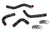 HPS Black Silicone Heater Hose Kit 2012-2017 Jeep Wrangler JK Unlimited 3.6L V6 57-1285H-BLK