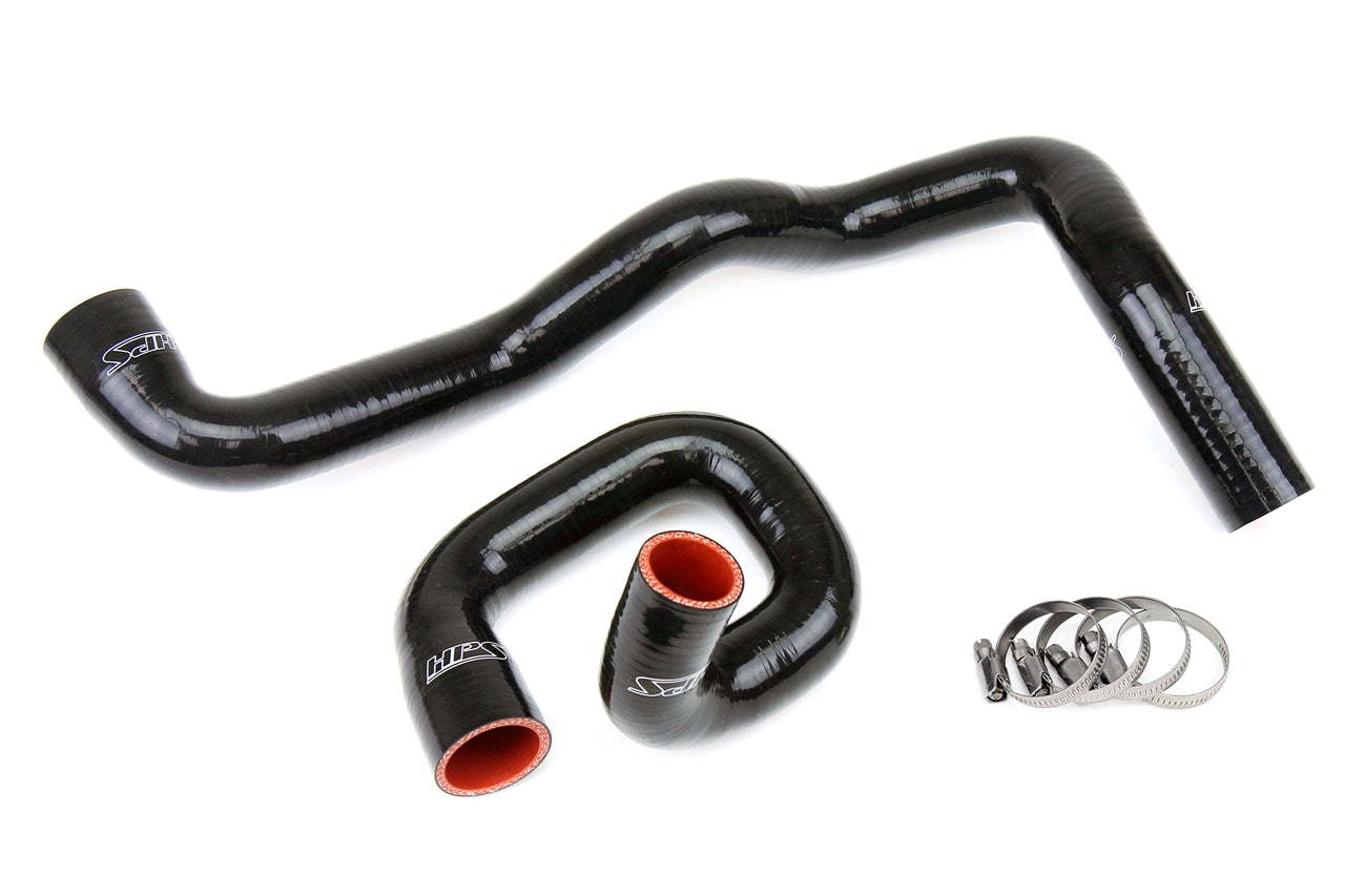 HPS Black Reinforced Silicone Radiator Hose Kit Coolant Ford 13-17 Focus ST Turbo 2.0L 57-1287-BLK