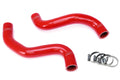 HPS Red Reinforced Silicone Radiator Hose Kit Coolant Toyota 96-99 4Runner V6 3.4L Auto Trans 57-1290-RED