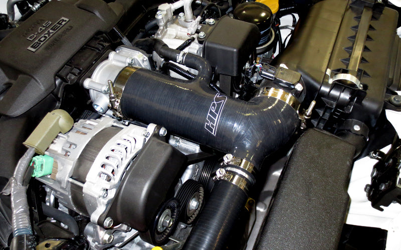 HPS Silicone Air Intake Kit Post MAF Hose Installed 2013-2020 Subaru BRZ - include silicone sound tube 57-1293