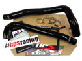HPS Reinforced Black Silicone Radiator Hose Kit Coolant Jeep 97-02 Wrangler TJ 2.5L 4Cyl 57-1299-BLK