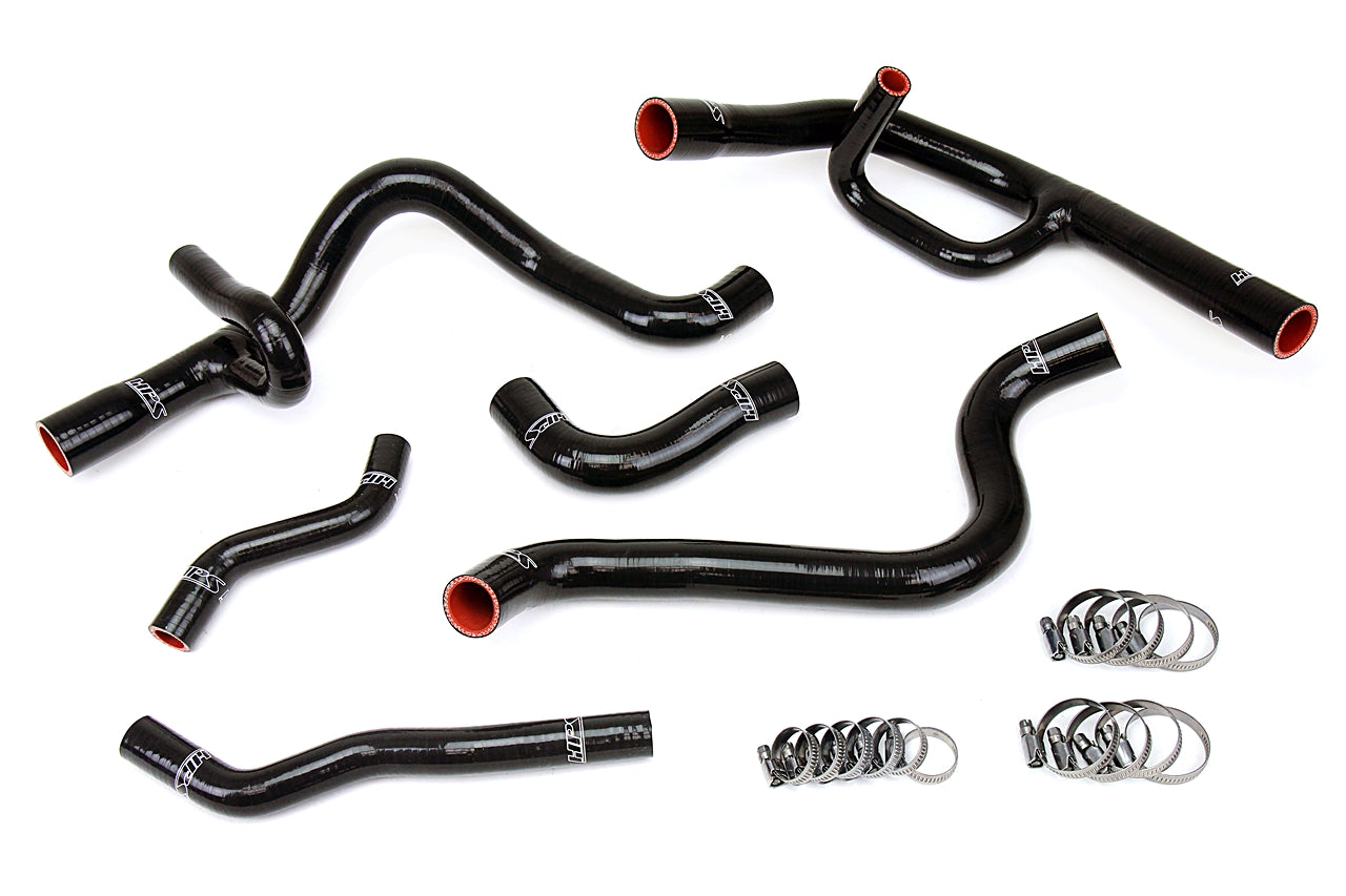 HPS Reinforced Black Silicone Radiator Hose Kit Coolant Dodge 13-16 Dart 2.0L 2.4L Non Turbo 57-1300-BLK
