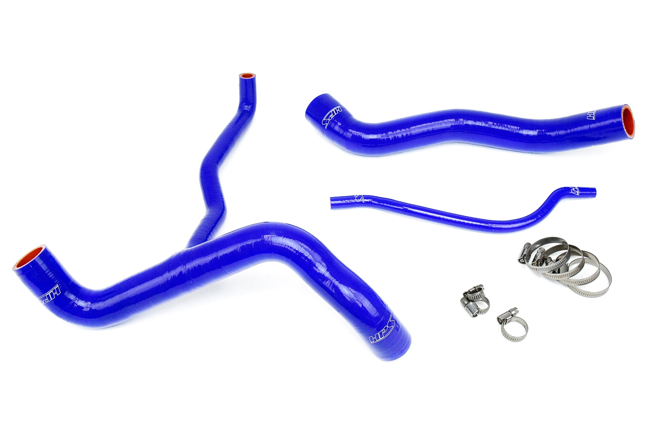 HPS Blue Reinforced Silicone Radiator Hose Kit Coolant Chevy 10-11 Camaro SS 6.2L V8 57-1304-BLUE